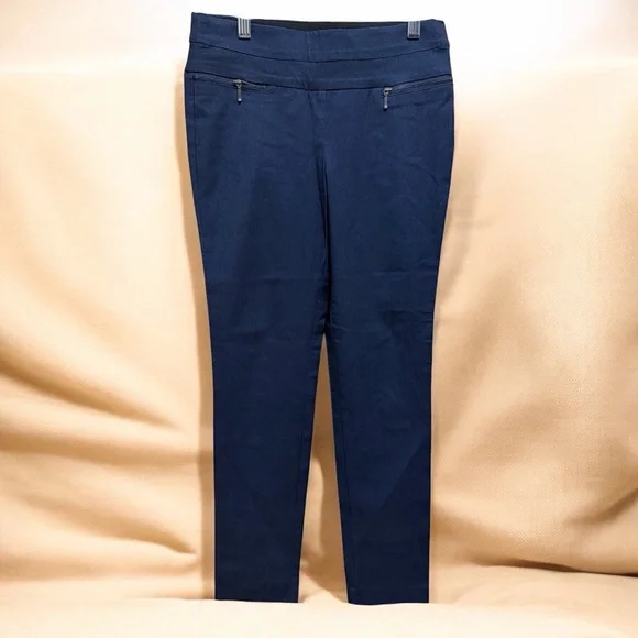 Candies Audrey Pullon Navy Blue Slim Fit Pants - Picture 1 of 11